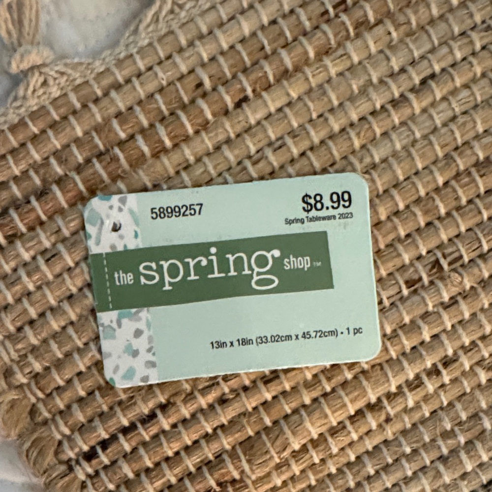 Hobby Lobby Natural Woven Placemat - Picture 2 of 7